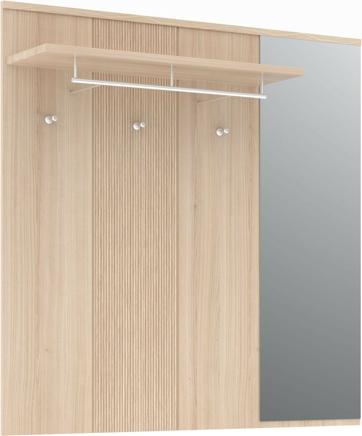 Voleo Garderobenpaneel BASEL, Holznachbildung