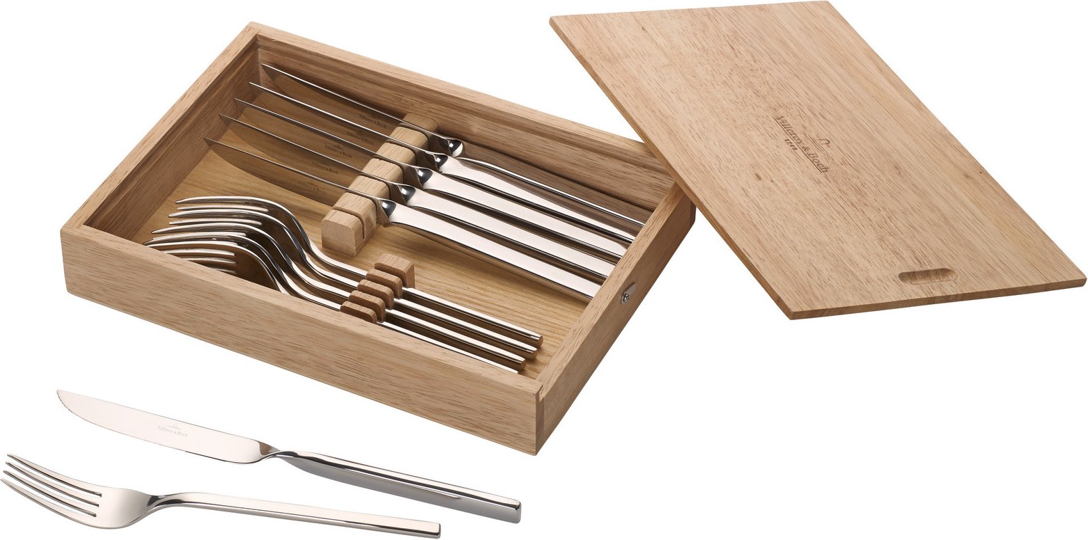 Villeroy & Boch Steakbesteck 12-tlg NEW WAVE, Edelstahl