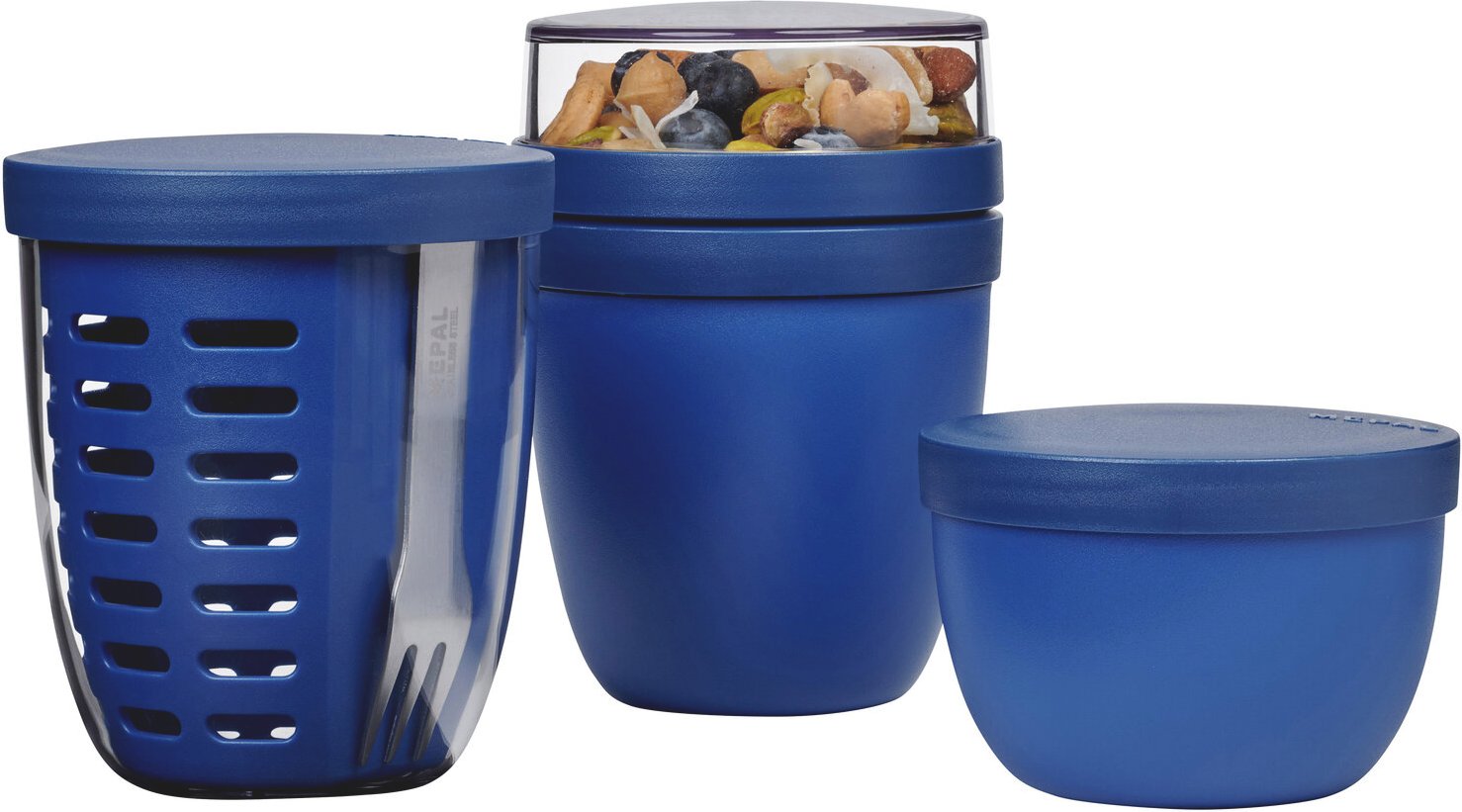 Mepal Snackpot-Set 3-tlg. RANGE Vivid Blue, Polyproplyen