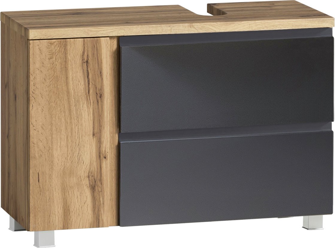 XORA Waschbeckenunterschrank rechts VARESE, Holznachbildung