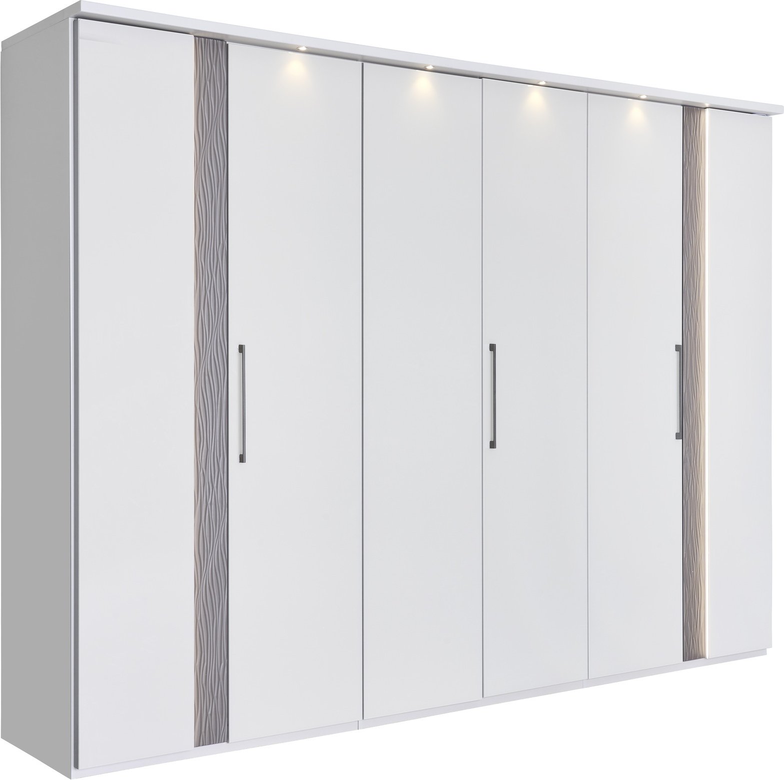 Dieter Knoll Drehtürenschrank 6-trg. FANO, Holznachbildung