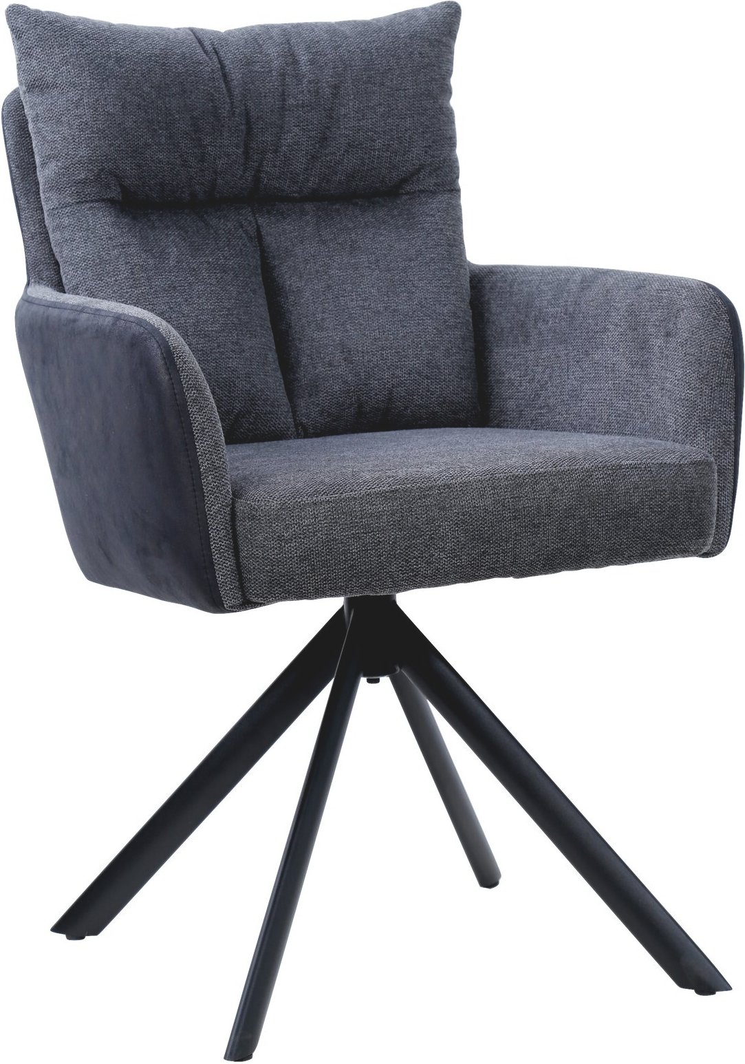 Hom´in Armlehnstuhl FABIAN, dunkelgrau, Webstoff
