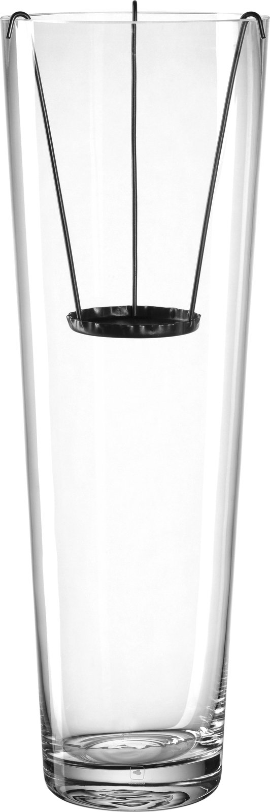 Leonardo Vase mit Kerzeneinsatz, Glas