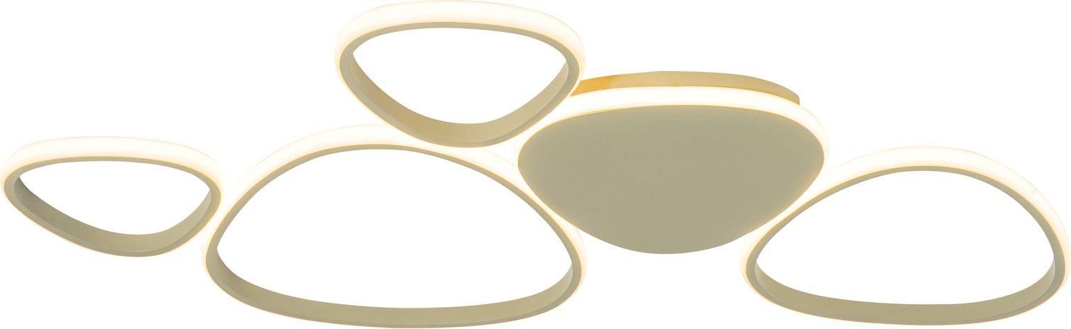 Novel LED-Deckenleuchte, sand, Kunststoff