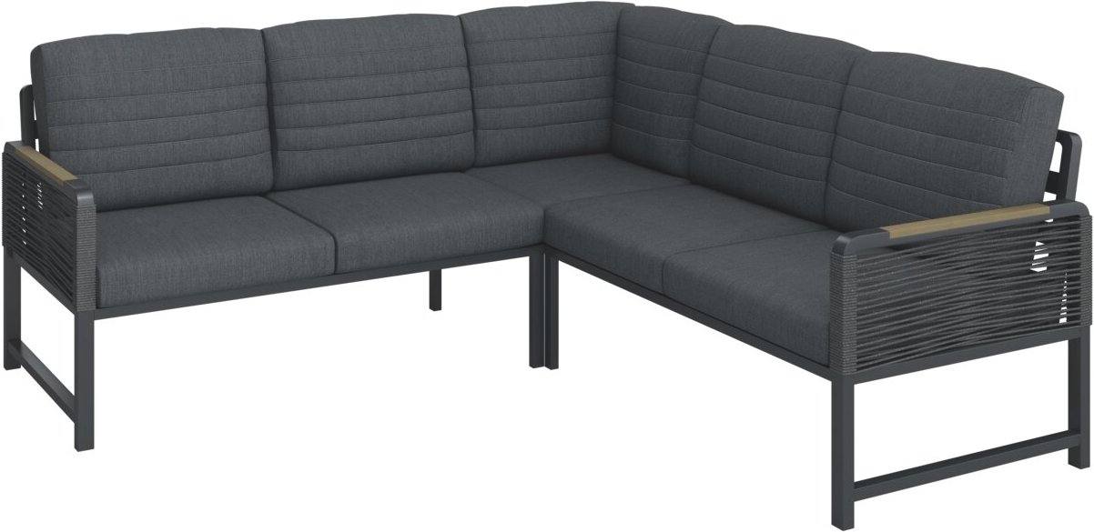 Ambia Garden Loungegarnitur CALIDA, dunkelgrau, Stoff