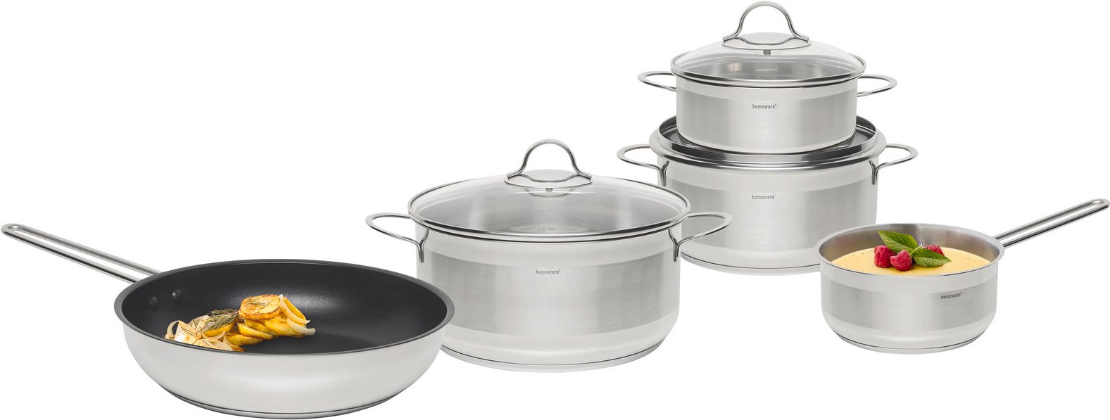 Thumbnail - Homeware Topfset 5-tlg., Edelstahl