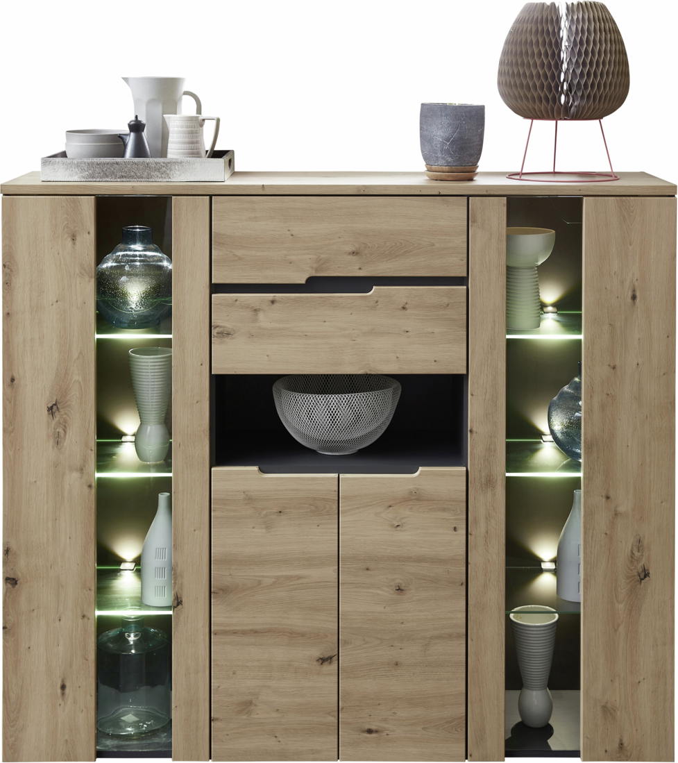 Z2 Highboard MEMPHIS, Holznachbildung