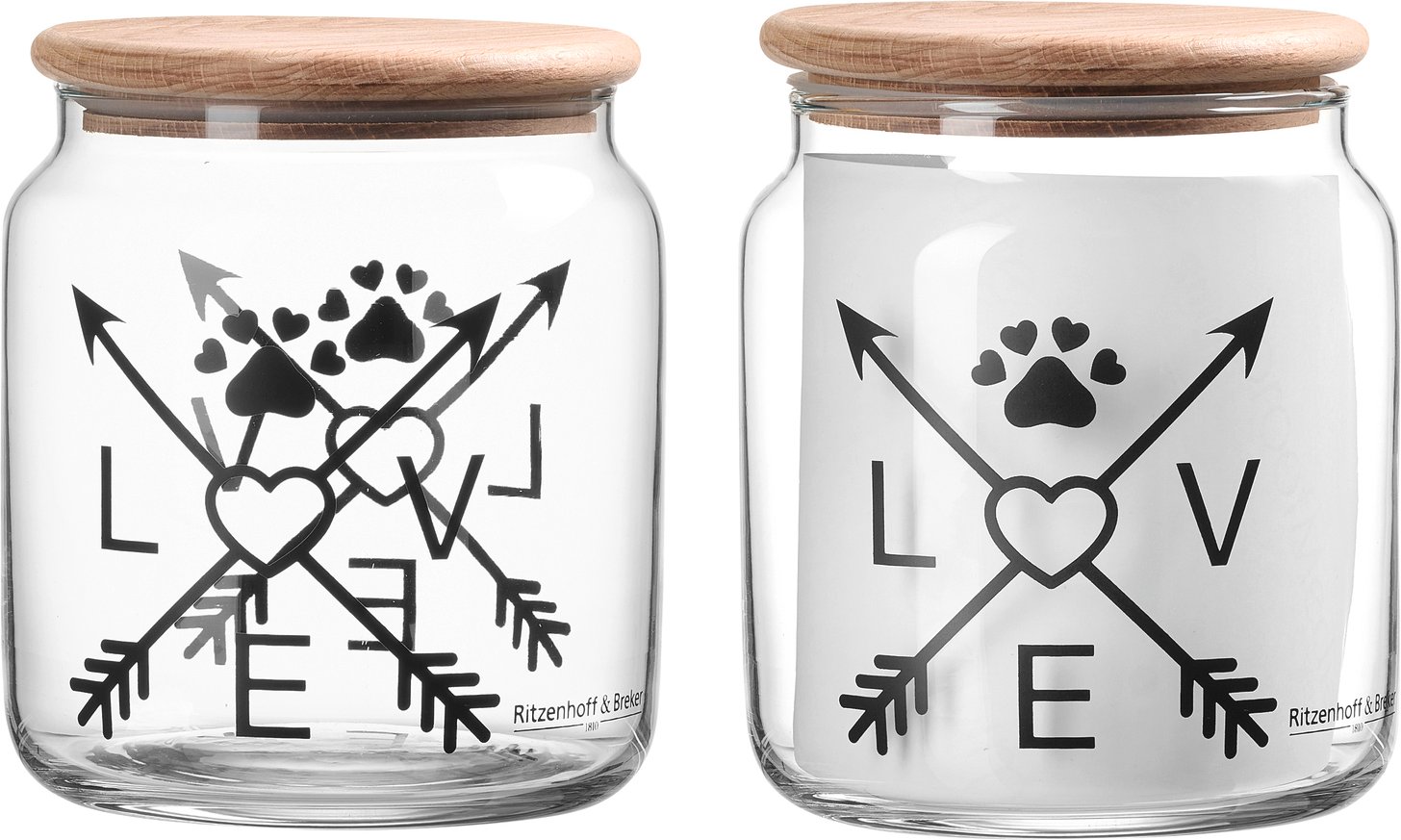 Ritzenhoff & Breker Dose 1,1L Love MIKA, Glas