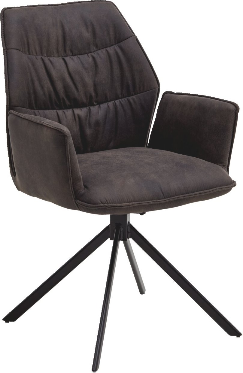 Valdera Sessel TORTILLA, anthrazit, Stoff