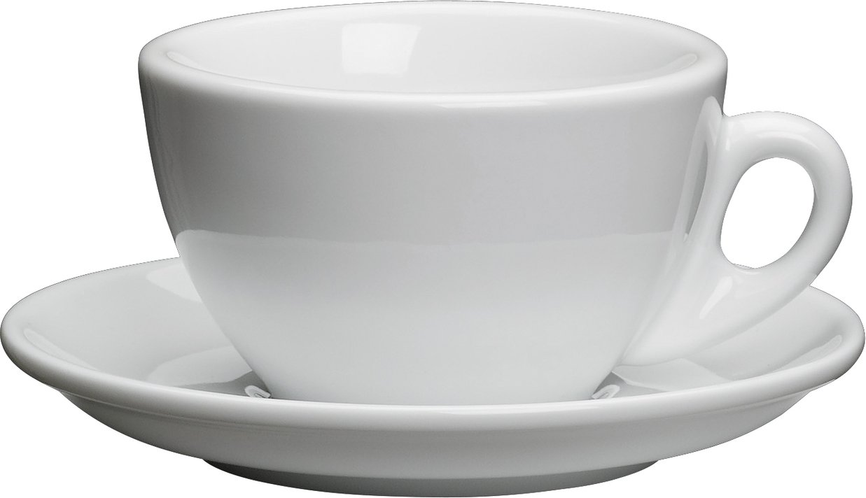 Cilio Cappuccinotasse weiß ROMA, Porzellan