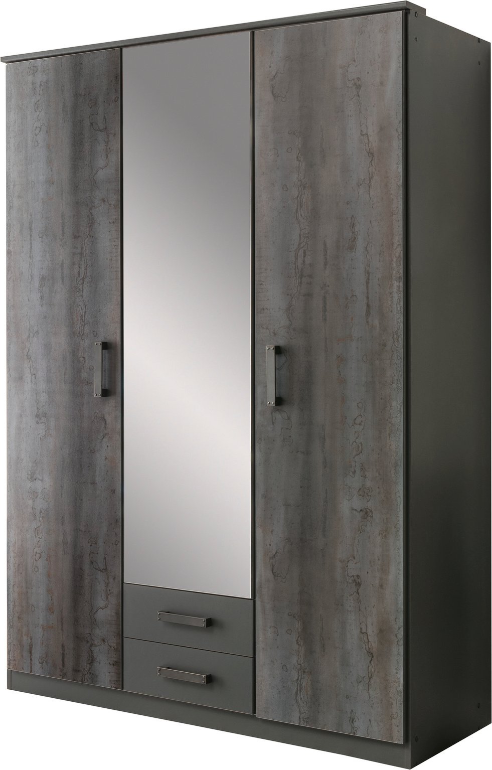 Z2 Drehtürenschrank 3trg. DUISBURG, Holznachbildung