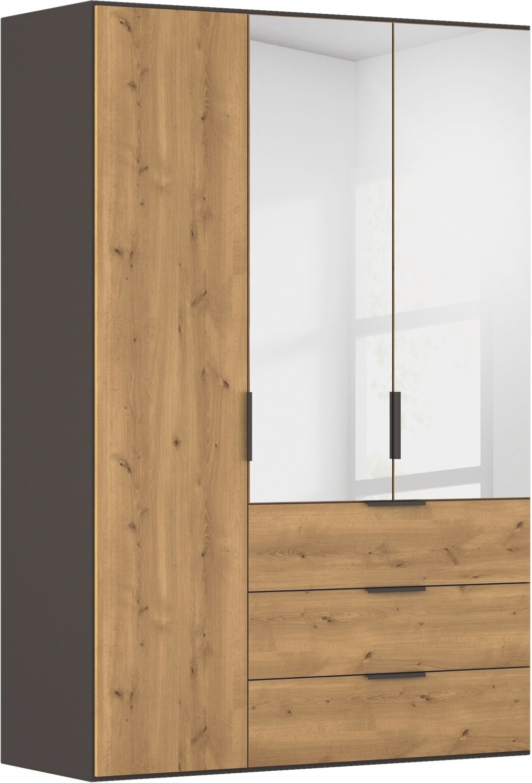 XORA Drehtürenschrank ENDORA-F, Holznachbildung