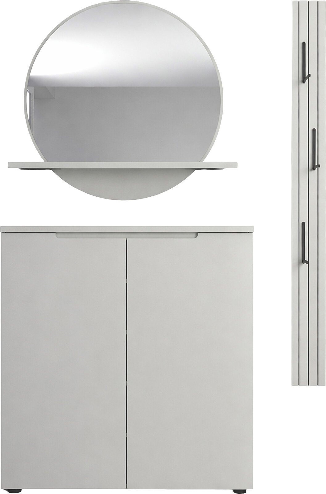 XORA Garderobenkombination schmal BRESTA, MDF