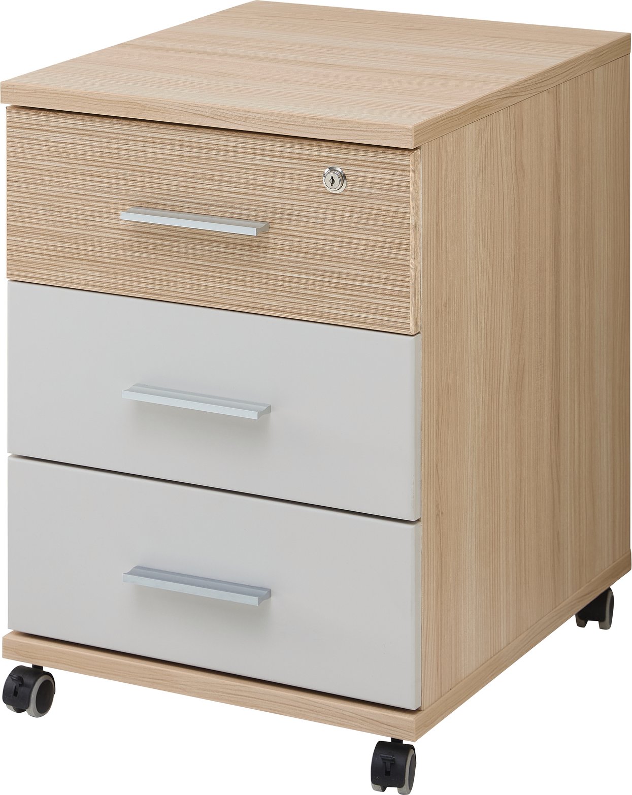 Stylife Rollcontainer BASEL OFFICE, Holznachbildung