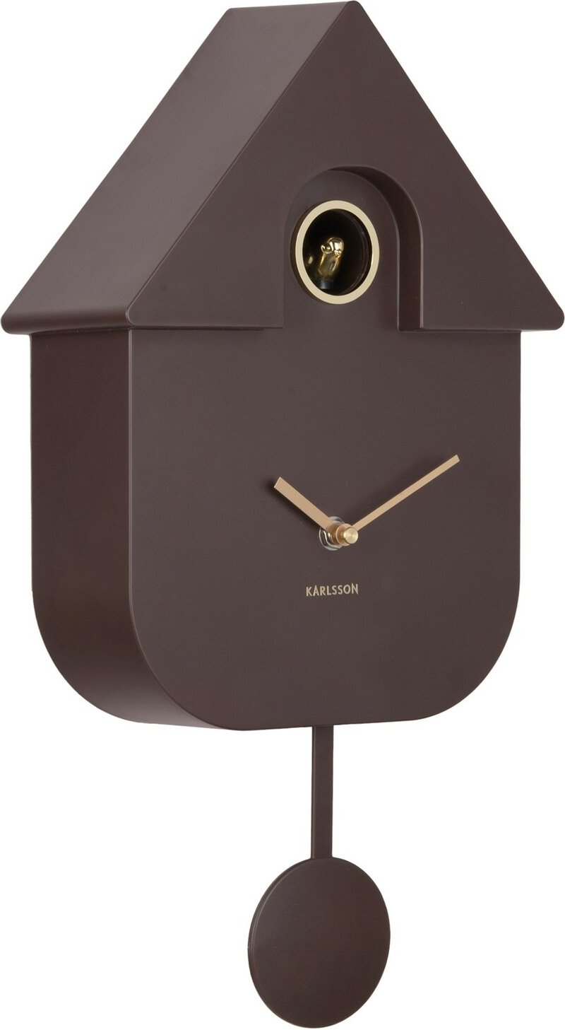 KARLSSON Wanduhr CUCKOO ORO, Kunststoff