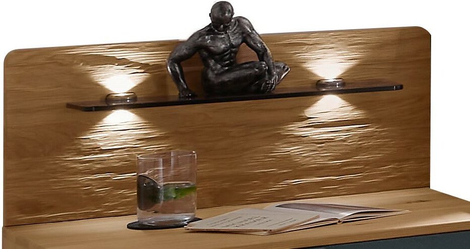 Dieter Knoll Nachtschrank-Paneel-Paar ALESA, Teilmassiv