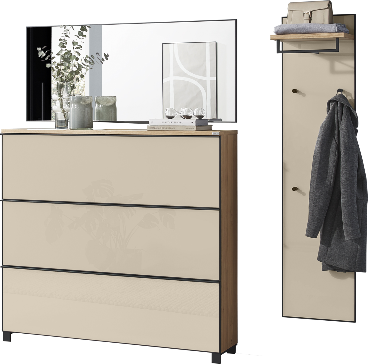 Dieter Knoll Garderoben-Set 3-tlg. ATINA, Glas