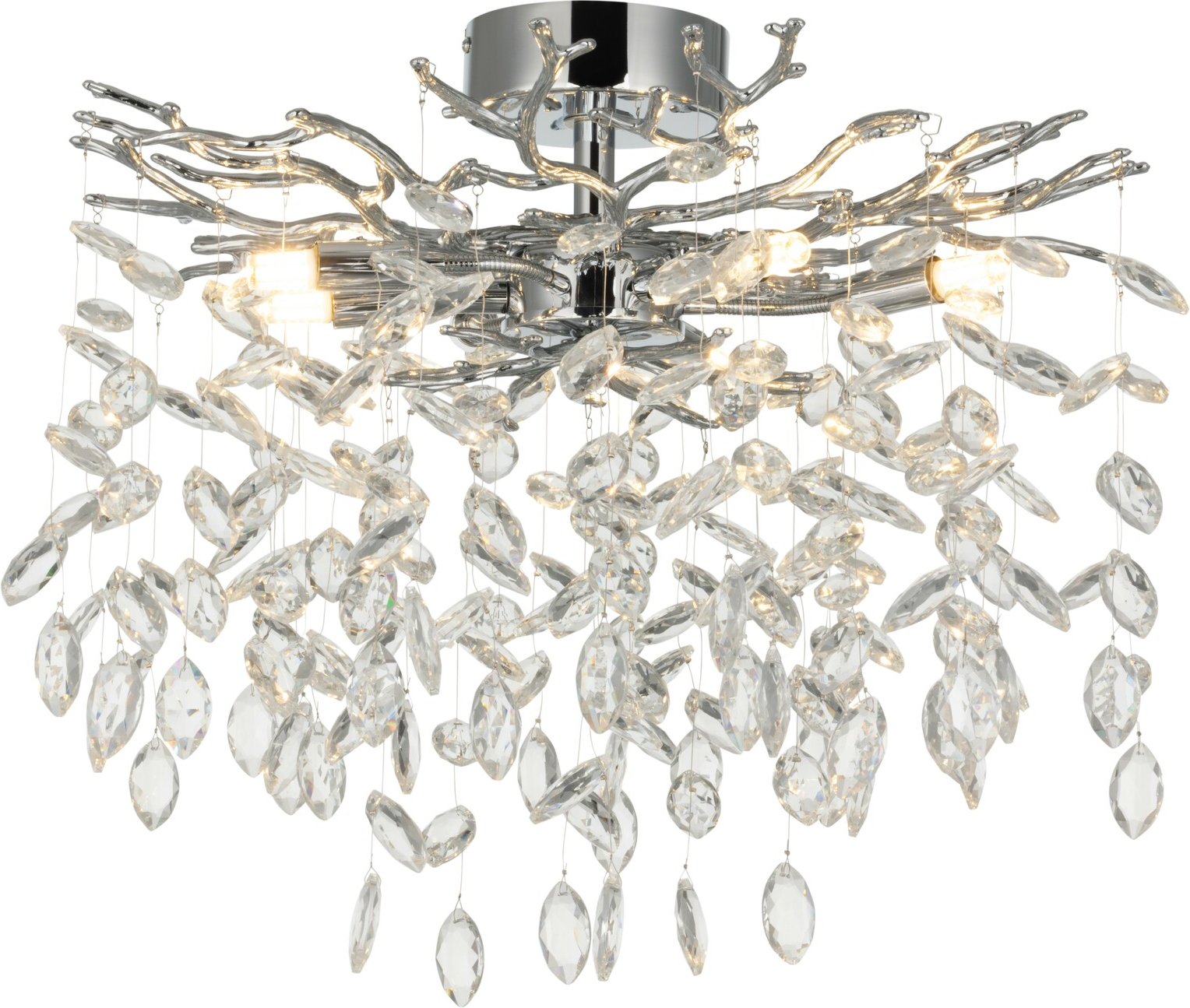 Glandor Deckenleuchte, Kristallglas