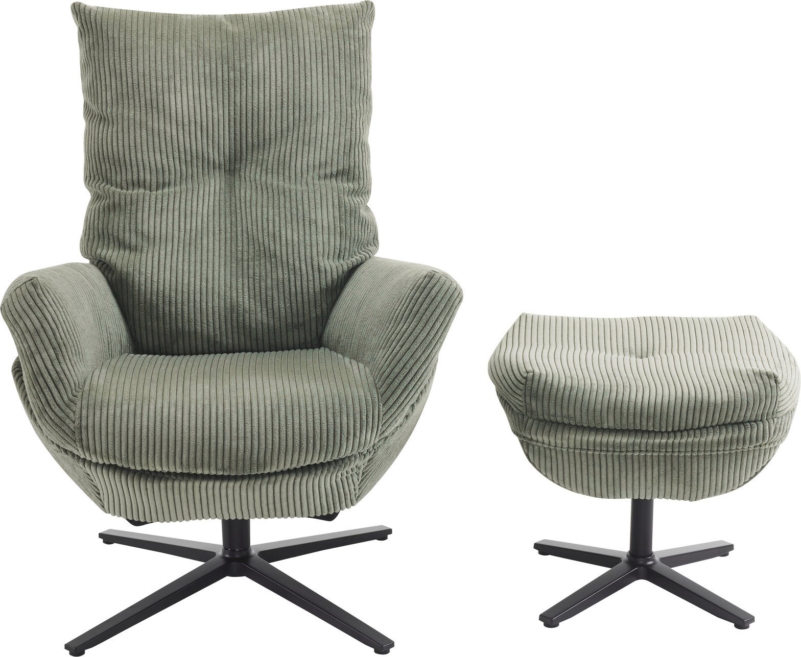 Z2 Relaxsessel inkl. Hocker WILSON, Cord