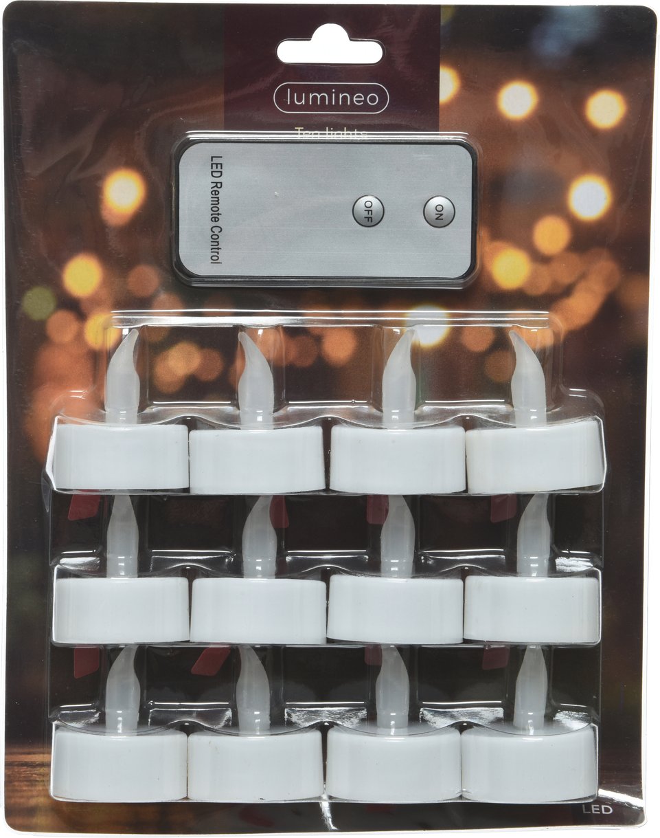 Lumineo Teelicht für den Innenbereich, Kunststoff