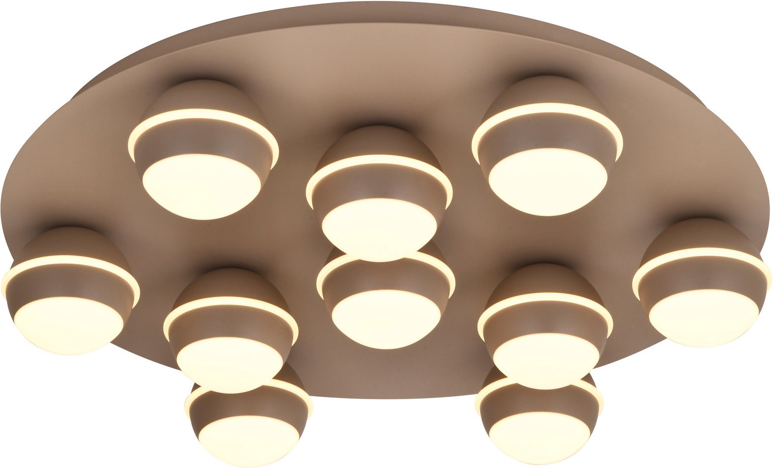 Geeti LED-Deckenleuchte BIARRITZ, Metall