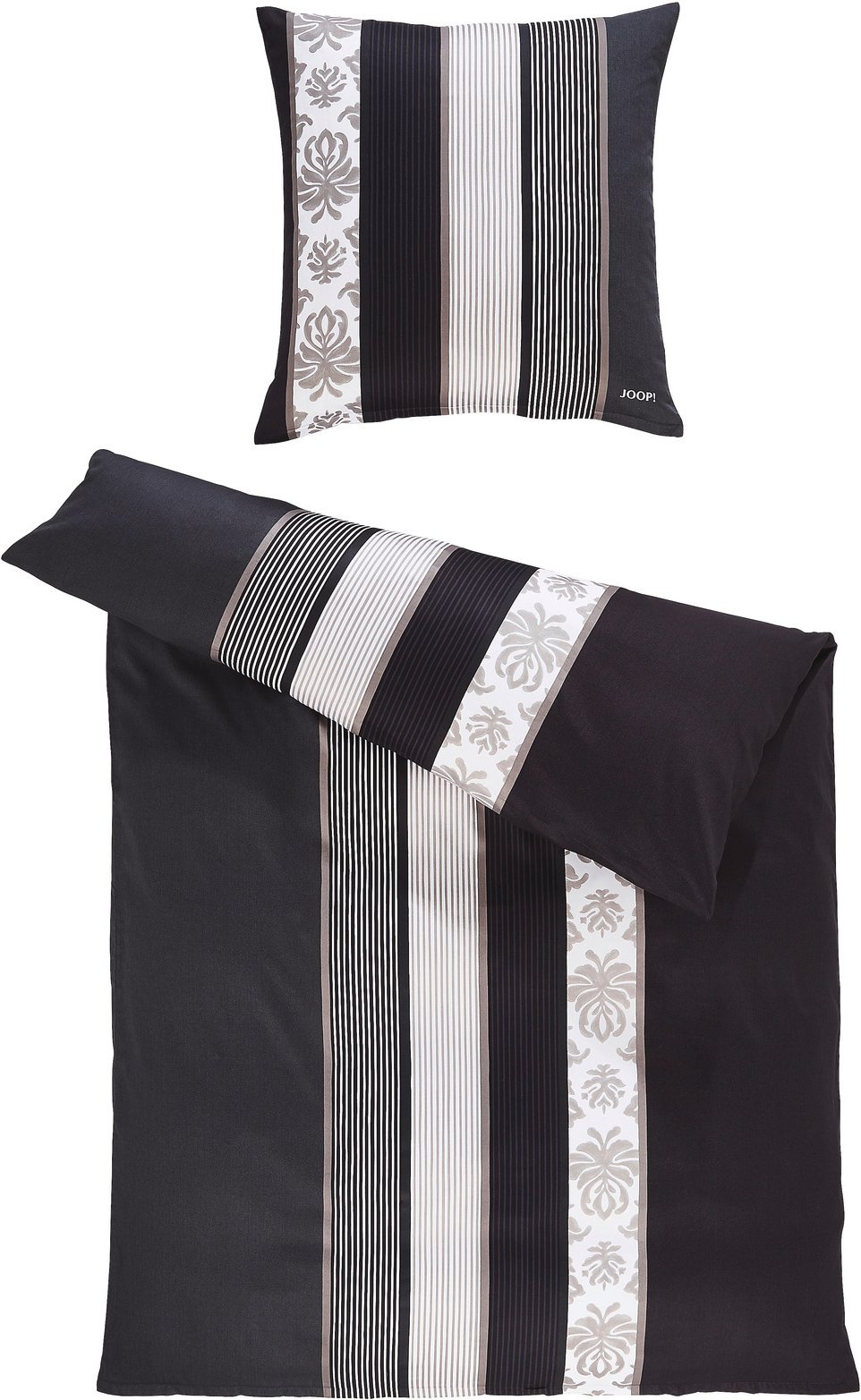 JOOP! Bettwäsche ORNAMENT STRIPE EX, Baumwolle