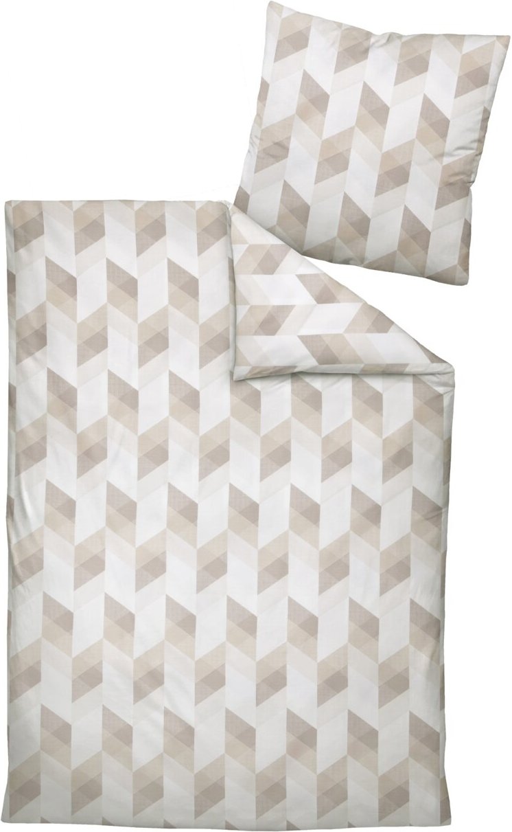 Janine Bettwäsche 155x220cm PALERMO, natur, Baumwolle