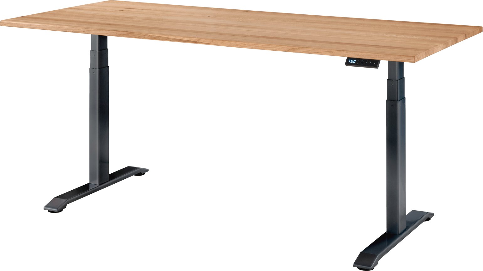 Linea Natura E-Schreibtisch DURABLE OFFICE, Massivholz