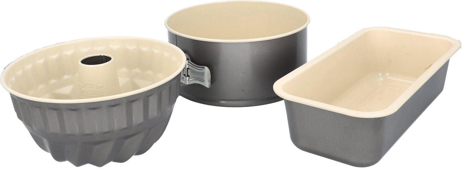 Birkmann Backformen-Set 3-tlg., Carbonstahl