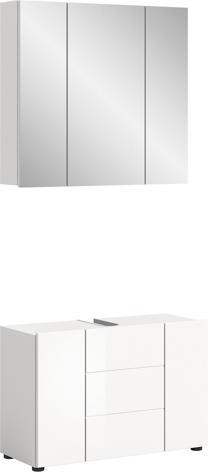 MID.YOU Badkombination VIRA, Holznachbildung