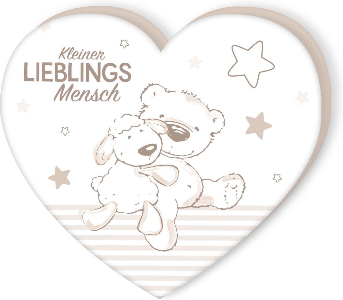 Herding Herz-Formkissen LIEBLINGSMENSCH, Polyester