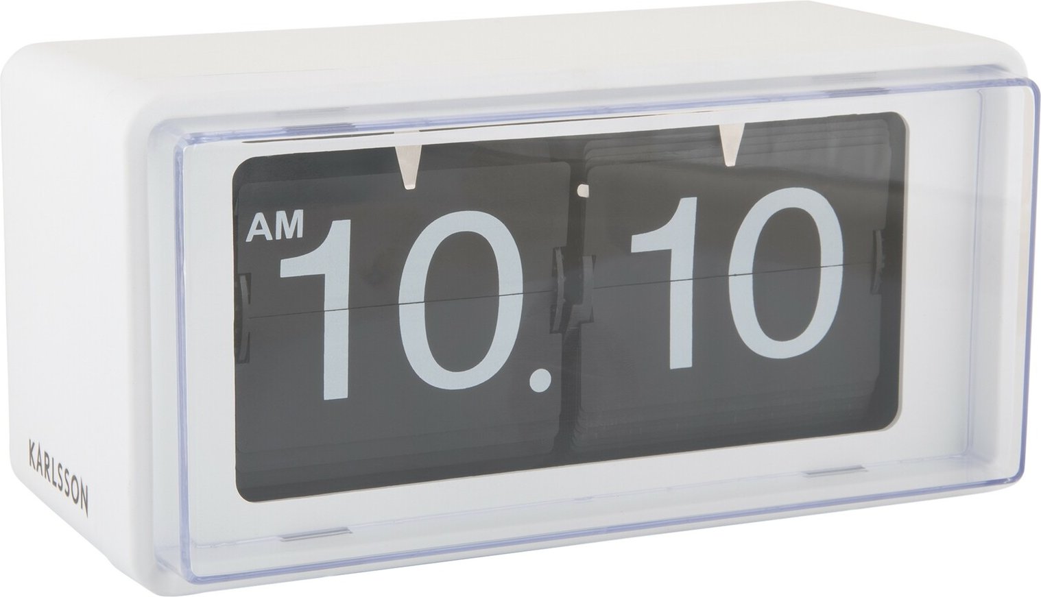 KARLSSON Wand- & Tischuhr Flip RETRO, Kunststoff
