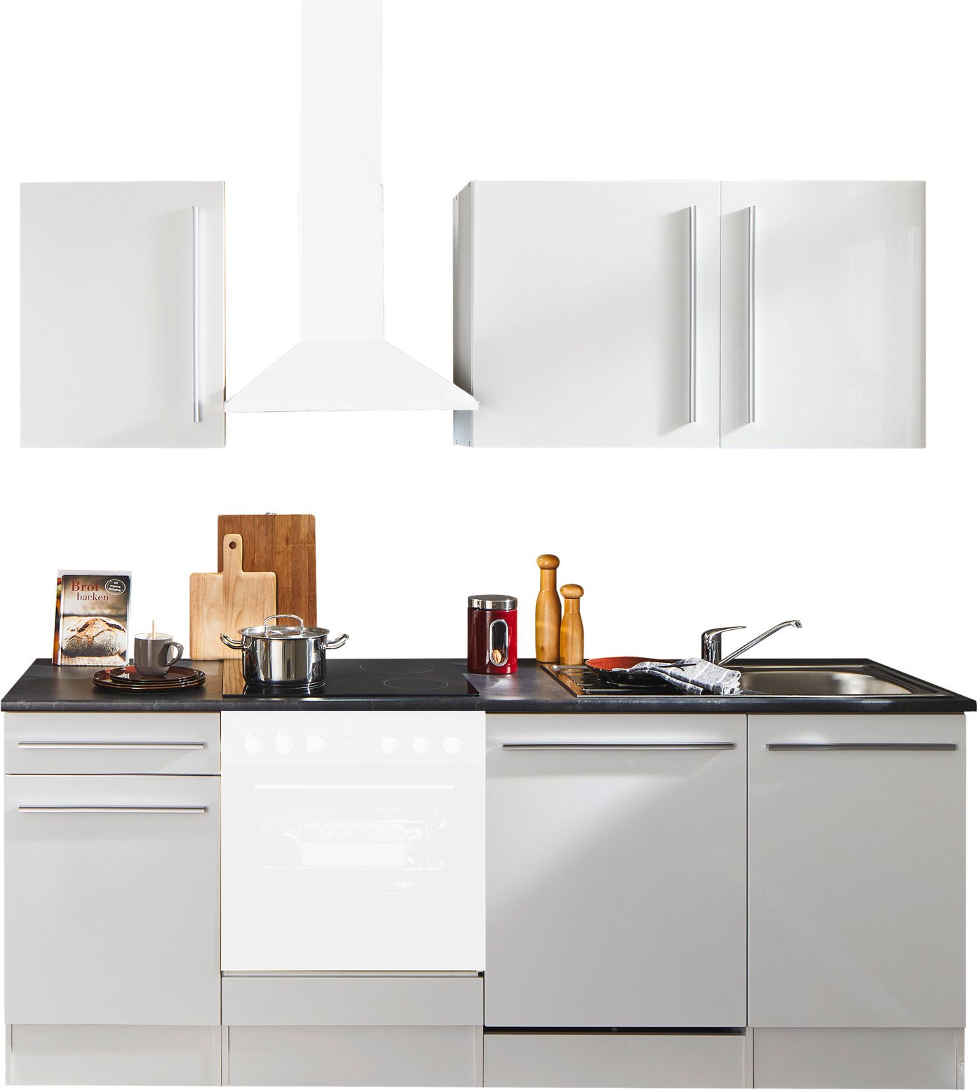 Yourkitchen Küchenblock 220 OHNE E-Geräte JAZZ, Holznachbildung