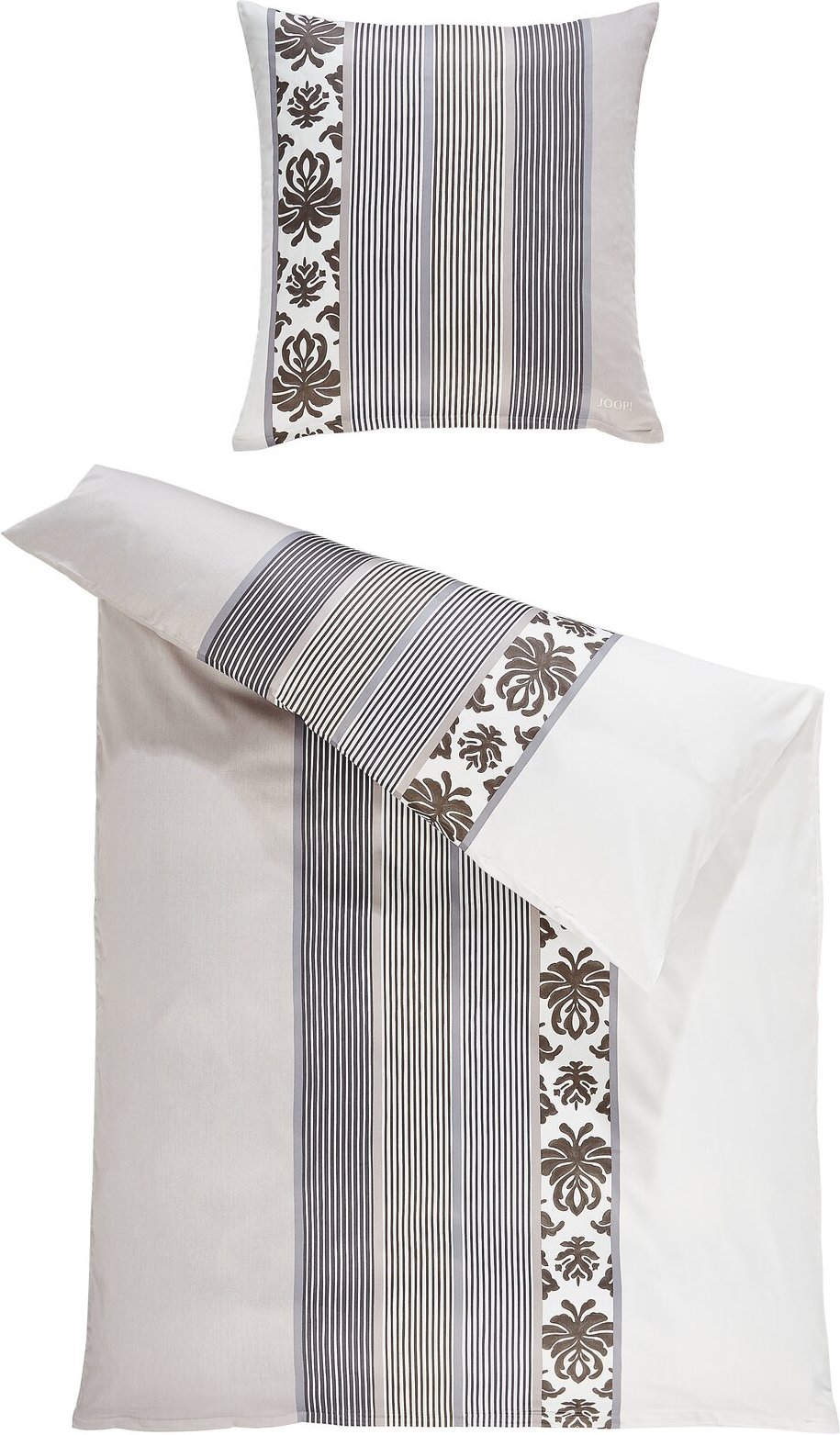 JOOP! Bettwäsche ORNAMENT STRIPE EX, Baumwolle