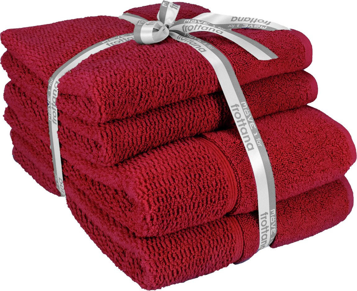 Frottana Handtuchset 4-tlg. PEARL, Baumwolle