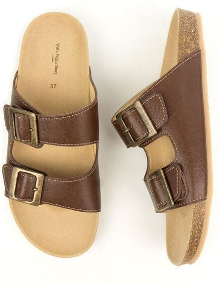 Will's Vegan Shop Sandalen mit Fußbett Herren