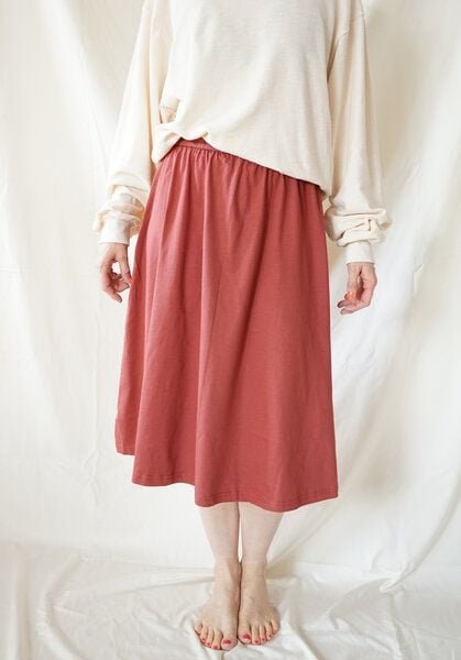 Lena Schokolade Rock Marsala aus Bio-Baumwolle