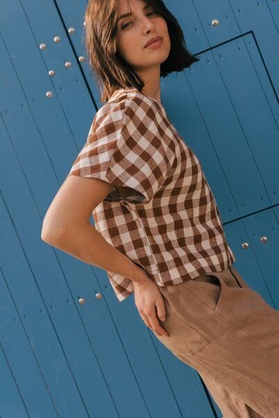 AmourLinen Lily Leinenoberteil in Übergröße