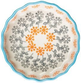 TRANQUILLO Tarteletteform RETRO 11 cm aus Steinzeug mit Muster (POR560, POR561, POR562, POR563, POR564, POR565, POR673, ...