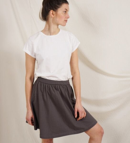 Lena Schokolade Rock versch. Farben aus Bio-Jersey