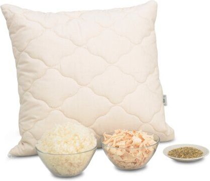 Lotus Design® Zirbenkissen versteppt, mit Bio-Schurwolle