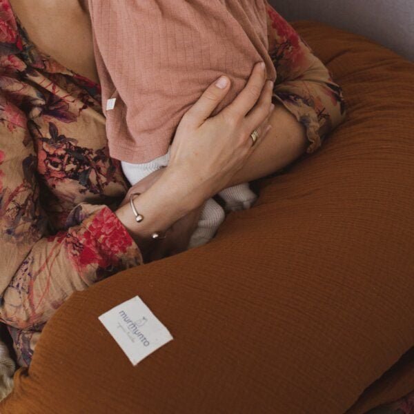 murmunto organics Bio-Stillkissen mit 100 % Bio-Schurwolle, MEDIUM (42 x 62 cm)