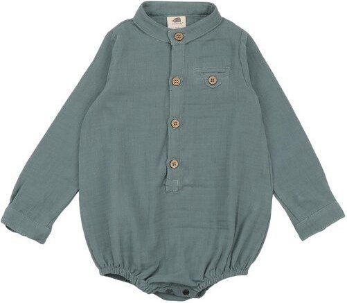 Baby Body Langarm GOTS zertifiziert Bio-Baumwolle, grün, Walkiddy