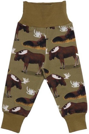 Krabbelhose Dunkelgrün aus GOTS-zertifizierter Bio-Baumwolle – Walkiddy