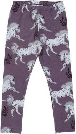 Kinder Leggings Schimmel Bio-Baumwolle – GOTS-zertifizierte Walkiddy Stretch-Hose mit Pferde-Print, weich, bequem & idea...