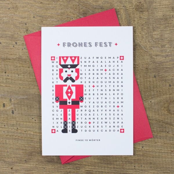 Bow & Hummingbird Grußkarte Nussknacker