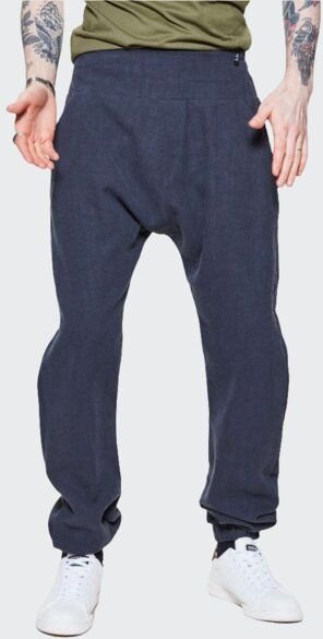 LUMEN organic Hose EXTRA BAGGY Leinen blau