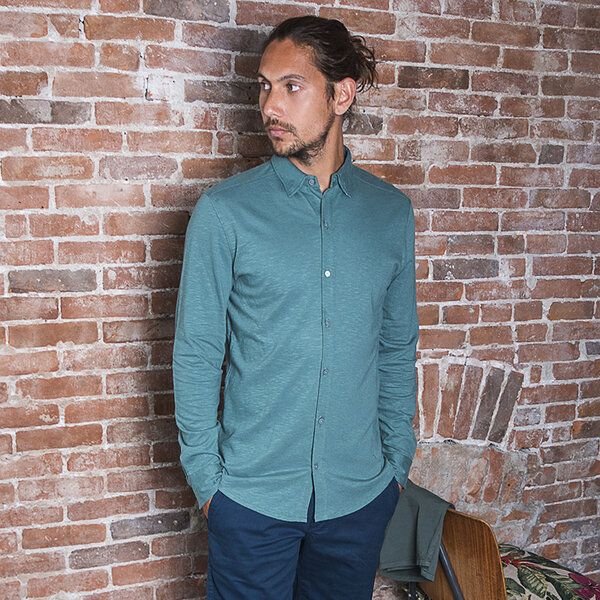 The Driftwood Tales Club&Axe Slub Jersey Hemd