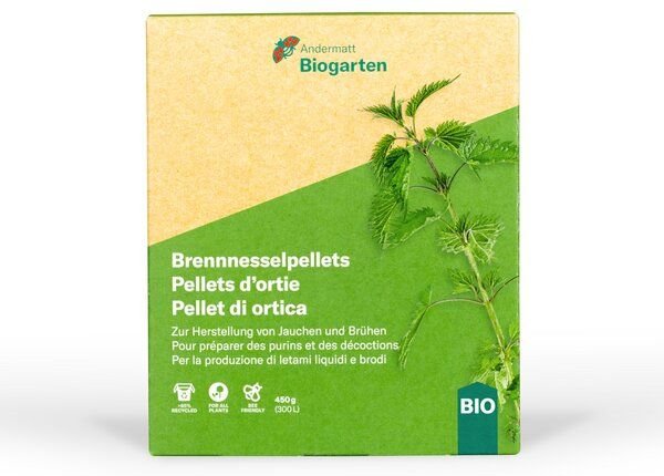 Andermatt Biogarten Brennnesselpellets