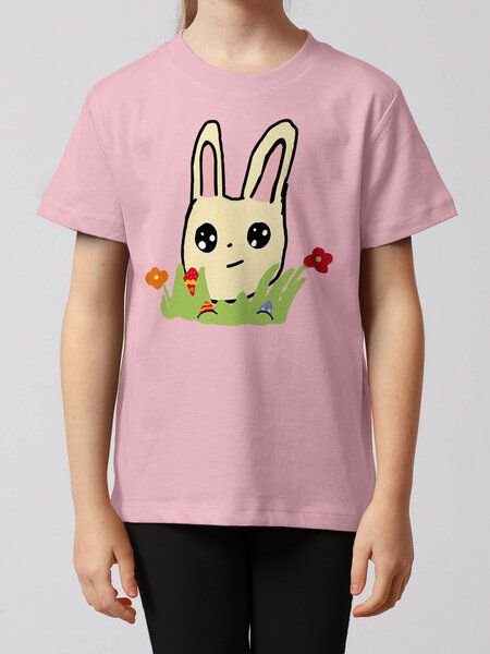 watabout.kids T-Shirt Kinder Osterhase mit Blumen
